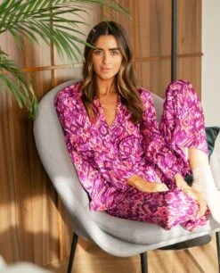 PIJAMA GLAZED FEELINGS · CAMISA LARGA -[品牌] Ventas THE-ARE pijama coral etnico estampado largo bonito mujer the are 5 85ee2c4e 3b3c 4023 8b8c 46ebf9e8f0aa