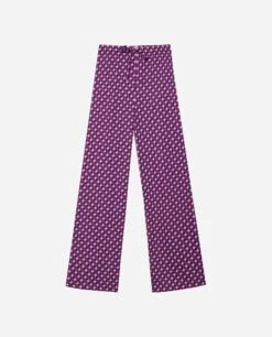 PIJAMA SILKY PILLOWS · PANTALÓN LARGO -[品牌] Ventas THE-ARE pijama morado estampado geometrico largo camisero bonito mujer the are