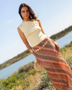 TOP SLOW COOL · AMARILLO -[品牌] Ventas THE-ARE top asimetrico amarillo mujer the are 5 scaled