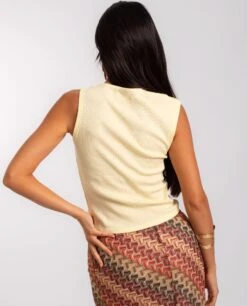 TOP SLOW COOL · AMARILLO -[品牌] Ventas THE-ARE top asimetrico amarillo mujer the are eci img 2