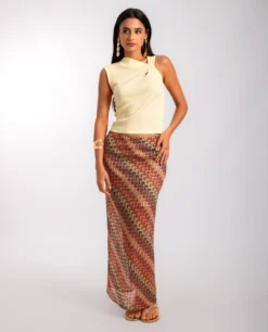 TOP SLOW COOL · AMARILLO -[品牌] Ventas THE-ARE top asimetrico amarillo mujer the are eci img 4 scaled