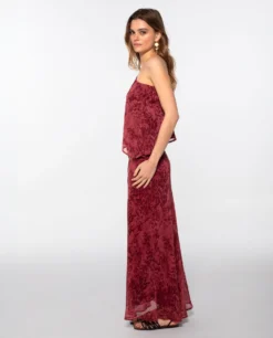 TOP SUNLIT STROLL · BLUSH -[品牌] Ventas THE-ARE top asimetrico estampado blush conjunto elegante fiesta mujer the are 6 scaled