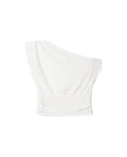 TOP SOFT REBEL · BLANCO -[品牌] Ventas THE-ARE top blanco asimetrico ajustado cintura mujer the are eci img 5