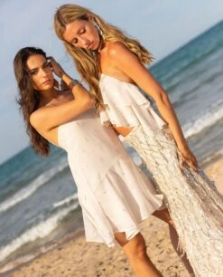 TOP NIGHT BLOOM · BLANCO -[品牌] Ventas THE-ARE top blanco volantes lazo al cuello mujer the are 5