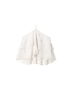 TOP NIGHT BLOOM · BLANCO -[品牌] Ventas THE-ARE top blanco volantes lazo al cuello mujer the are eci img 5