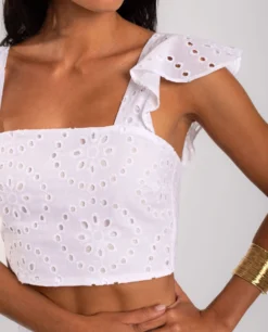 TOP WISH YOU WERE · BLANCO -[品牌] Ventas THE-ARE top calado blanco lazada detras mujer the are eci img 3 scaled