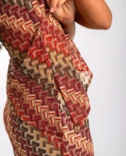 TOP CORAL SOUL · ESTAMPADO -[品牌] Ventas THE-ARE top estampado asimetrico brillos conujnto mujer the are eci img 3