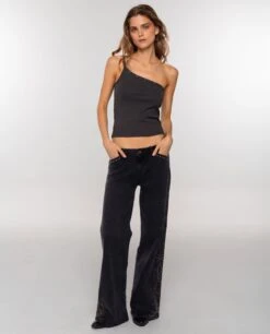 TOP COOL GIRL · GRIS -[品牌] Ventas THE-ARE top gris asimetrico tirante estrellas metalicas mujer the are eci img 4