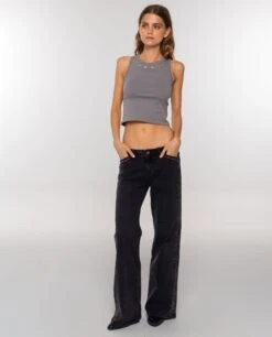 TOP CHILL ICON · GRIS -[品牌] Ventas THE-ARE top gris basico detalles metalicos mujer the are eci img 4