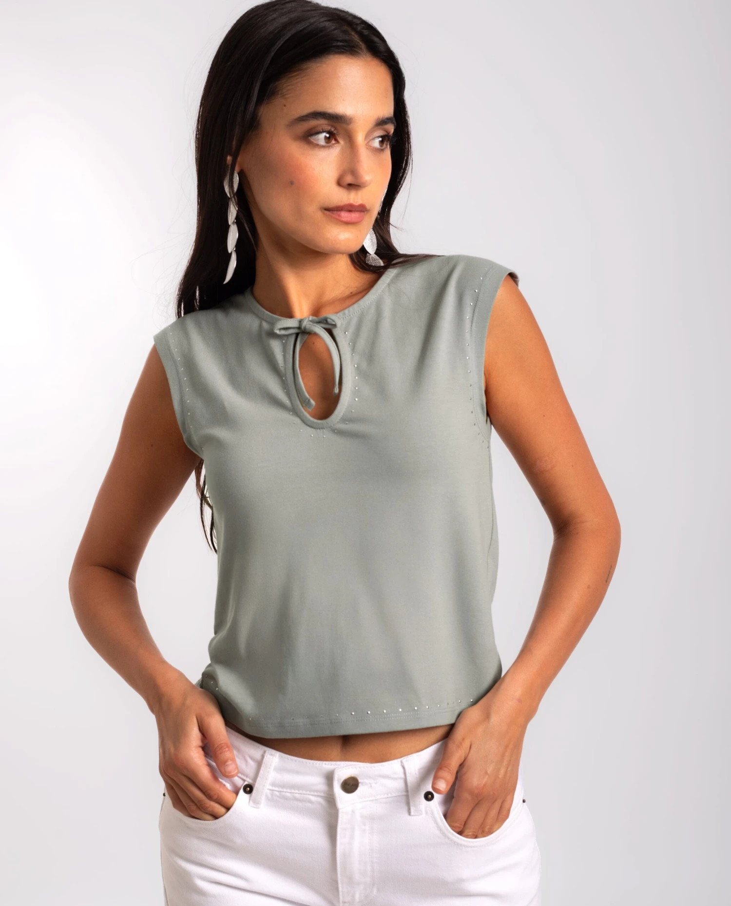 TOP BASIC TWIST · GRIS 9 TOP BASIC TWIST · GRIS - Imagen 9
