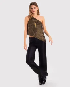 TOP YOU READY · DORADO -[品牌] Ventas THE-ARE top metalizado dorado asimetrico sin mangas fiesta mujer the are eci img 1 d77718d3 8b08 4cbb 98c0 275bf3cc2deb scaled