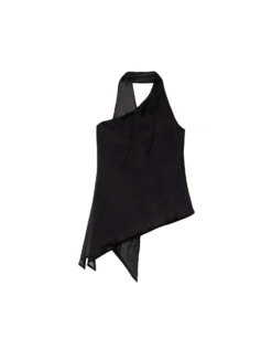 TOP MOONLIT · NEGRO -[品牌] Ventas THE-ARE top negro escote asimetico lazada mujer the are eci img 5 scaled