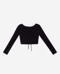 TOP DATE NIGHT · NEGRO -[品牌] Ventas THE-ARE top negro espalda abierta manga larga conjunto fiesta mujer the are eci img 5