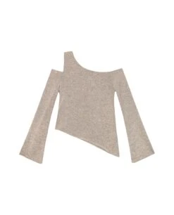 TOP SHINE BRIGHT · BEIGE -[品牌] Ventas THE-ARE top punto beige brillo manga larga lurex fiesta mujer the are eci img 5