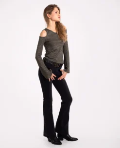 JEANS WHY CHOOSE · NEGRO -[品牌] Ventas THE-ARE top punto negro brillo manga larga lurex fiesta mujer the are eci img 4 81fb5804 3c67 4b4d 937d 76f1ec2948c9 scaled