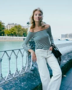 CAMISETA PLANS AWAIT · RAYAS -[品牌] Ventas THE-ARE top rayas 2