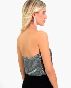 TOP SHINY SOUL · PLATA -[品牌] Ventas THE-ARE top sin mangas lentejuelas plata mujer the are eci img 2 810c783a bfb9 44b9 ab9d 0bdbffe9d206