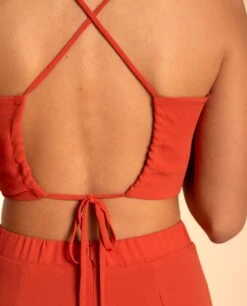 TOP MARGARITA · TERRACOTA -[品牌] Ventas THE-ARE top terracota tirantes ajustado eventos mujer the are eci img 3