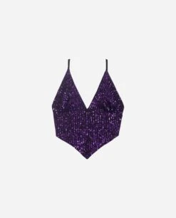TOP DAZZLING · MORADO -[品牌] Ventas THE-ARE top tirantes lentejuelas morado mujer the are eci img 5