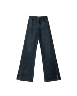 JEANS TEXT ME LATER · AZUL -[品牌] Ventas THE-ARE vaquero tiro medio costura lateral abertura en el bajo mujer the are eci img 5 scaled