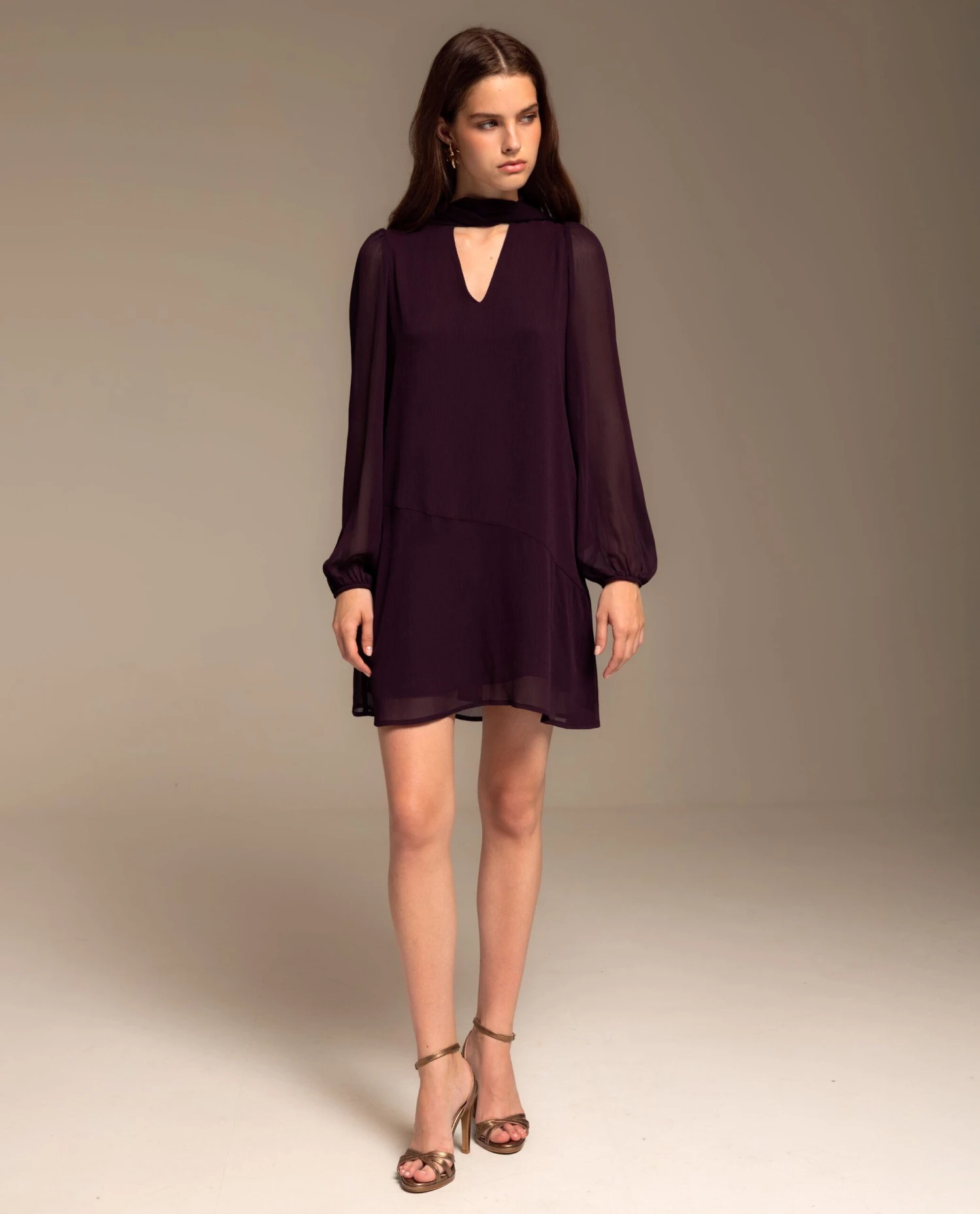 VESTIDO CAYETANA · CIRUELA 2 VESTIDO CAYETANA · CIRUELA - Imagen 2