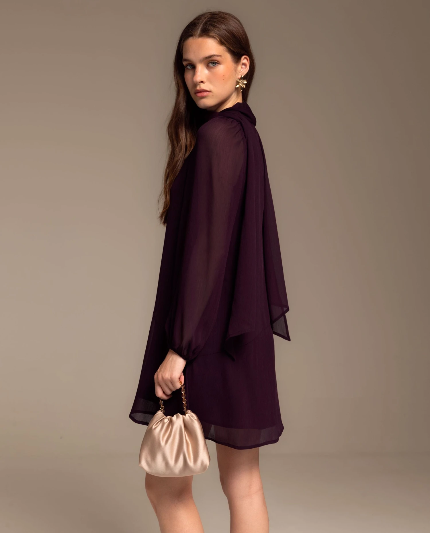 VESTIDO CAYETANA · CIRUELA 5 VESTIDO CAYETANA · CIRUELA - Imagen 5