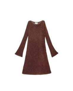 VESTIDO SUGAR DUSK · COBRE -[品牌] Ventas THE-ARE vestido corto cobre mangas largas semitransparentesa mujer the are eci img 5