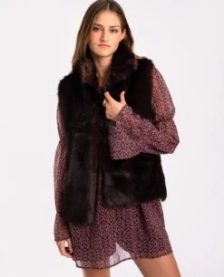 VESTIDO BREEZY AVENUE · MARRÓN -[品牌] Ventas THE-ARE vestido corto marron estampado etnico mangas largas forro pantalon mujer the are 1