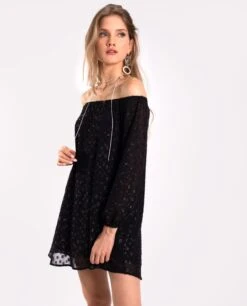 VESTIDO STARRY BLISS · NEGRO