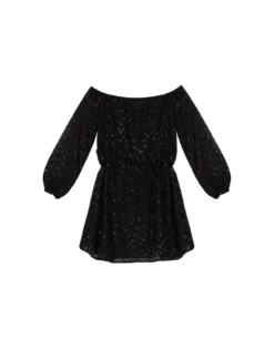 VESTIDO STARRY BLISS · NEGRO -[品牌] Ventas THE-ARE vestido corto negro lurex fiesta mujer the are eci img 5 scaled