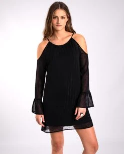 VESTIDO MAGIC DREAM · NEGRO -[品牌] Ventas THE-ARE vestido corto negro plumeti manga larga fiesta mujer the are eci img 2 8a742c75 baae 4463 9b76 642684daef05