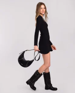 BOLSO MUSE · NEGRO -[品牌] Ventas THE-ARE vestido corto negro punto manga larga frunce mujer the are 2 7fe9a67d 5138 4622 9d5d 6b8660515c98 scaled