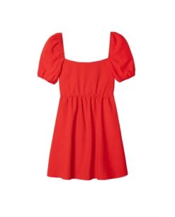 VESTIDO FILIPA · ROJO -[品牌] Ventas THE-ARE vestido corto rojo manga corta lazadas espalda abierta mujer the are eci img 5