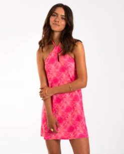 VESTIDO BE MY LUCK · PRINT ROSA -[品牌] Ventas THE-ARE vestido corto rosa estampado halter mujer the are eci img 1 2d9fe29b 18eb 48fd b9f3 d3b3e06526e1