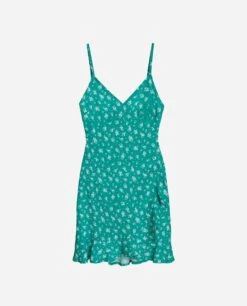 VESTIDO THAT GIRL · VERDE -[品牌] Ventas THE-ARE vestido corto verde tirantes estampado flores mujer the are eci img 5