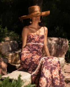 VESTIDO NATALIA · ESTAMPADO -[品牌] Ventas THE-ARE vestido estampado flores largo tirantes corte imperio invitada mujer the are 12