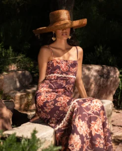 VESTIDO NATALIA · ESTAMPADO -[品牌] Ventas THE-ARE vestido estampado flores largo tirantes corte imperio invitada mujer the are 12 scaled