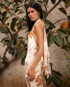 VESTIDO GABRIELA · ESTAMPADO -[品牌] Ventas THE-ARE vestido estampado midi escote halter falda asimetrica invitada mujer the are 6 06051a57 e21e 4401 9d25 8bb08b064c25