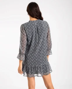 VESTIDO TIMELESS TIES · ESTAMPADO -[品牌] Ventas THE-ARE vestido estampado negro blanco manga larga lazada mujer the are eci img 3 5dffc16d ba40 40d7 b7a5 38232f08a5d4 scaled