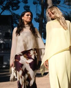 VESTIDO CARLOTA · AMARILLO -[品牌] Ventas THE-ARE vestido largo amarillo gasa tirantes mujer invitada 17