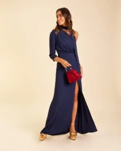 VESTIDO MRS. LOZANO · AZUL MARINO