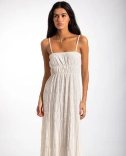 VESTIDO ISLA BONITA · CRUDO -[品牌] Ventas THE-ARE vestido largo crudo palabra de honor tirantes regulables mujer the are 2