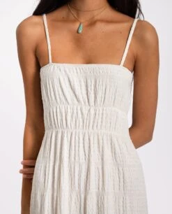 VESTIDO ISLA BONITA · CRUDO -[品牌] Ventas THE-ARE vestido largo crudo palabra de honor tirantes regulables mujer the are eci img 4