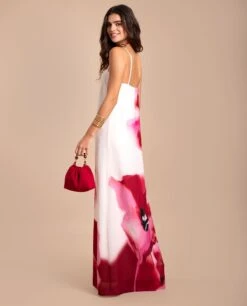 VESTIDO ALEJANDRA · ESTAMPADO -[品牌] Ventas THE-ARE vestido largo estampado floral escote palabra honor tirantes elegante mujer the are eci img 3