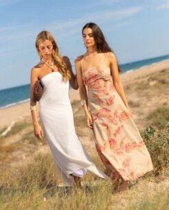 VESTIDO SUNNY STORY · ESTAMPADO -[品牌] Ventas THE-ARE vestido largo estampado lazada espalda tirantes mujer the are 7