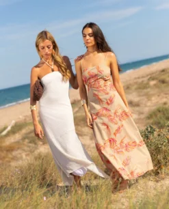 VESTIDO SUNNY STORY · ESTAMPADO -[品牌] Ventas THE-ARE vestido largo estampado lazada espalda tirantes mujer the are 7 scaled