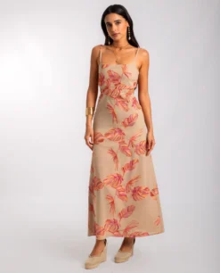 VESTIDO SUNNY STORY · ESTAMPADO -[品牌] Ventas THE-ARE vestido largo estampado lazada espalda tirantes mujer the are eci img 1 scaled