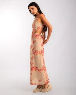 VESTIDO SUNNY STORY · ESTAMPADO -[品牌] Ventas THE-ARE vestido largo estampado lazada espalda tirantes mujer the are eci img 2