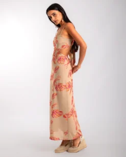 VESTIDO SUNNY STORY · ESTAMPADO -[品牌] Ventas THE-ARE vestido largo estampado lazada espalda tirantes mujer the are eci img 2 scaled