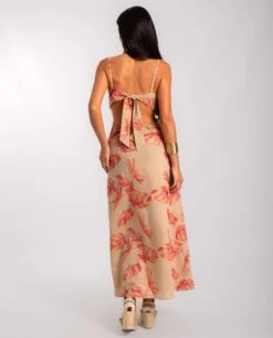 VESTIDO SUNNY STORY · ESTAMPADO -[品牌] Ventas THE-ARE vestido largo estampado lazada espalda tirantes mujer the are eci img 3